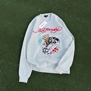 Y2k Ed Hardy Crewneck Sweatshirt L New